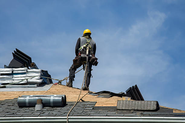 Professional Flat Roof Repair technician working in Cordesville, SC